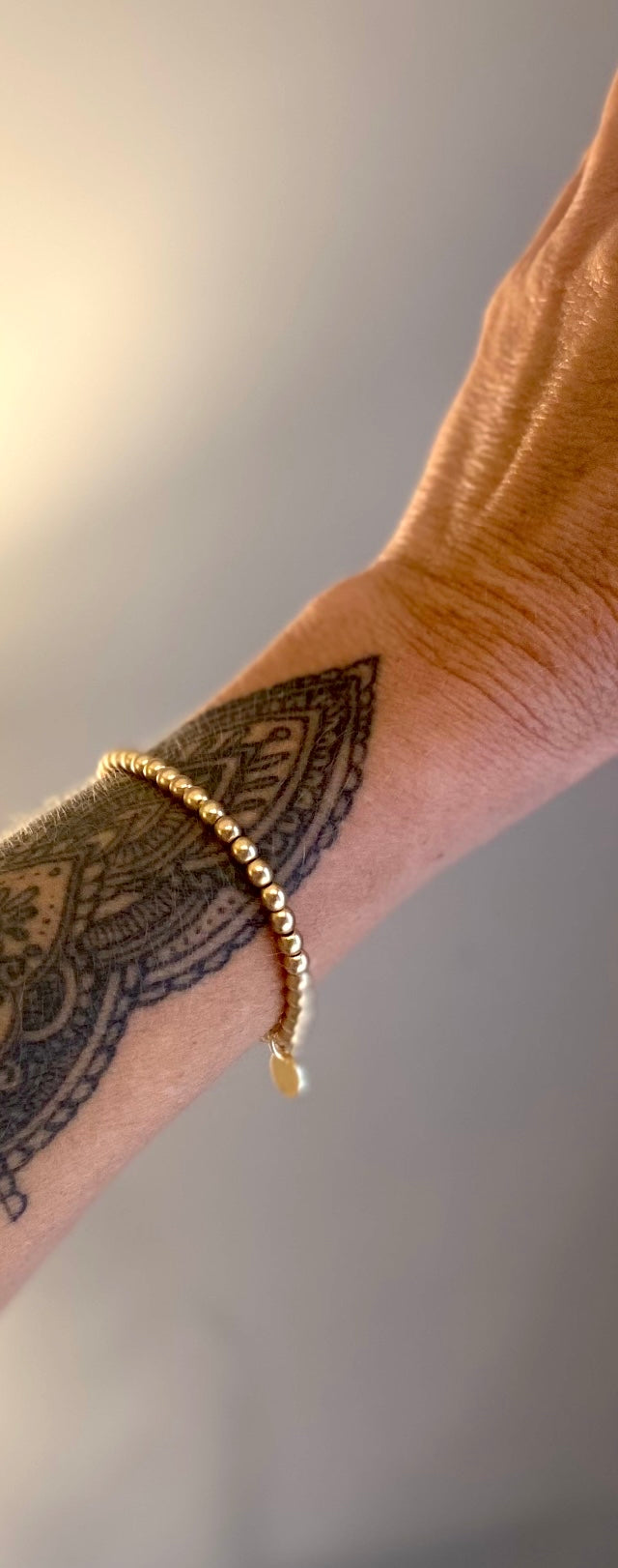 Matte Gold Hematite Bracelet