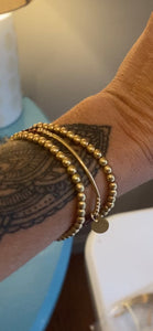 Matte Gold Hematite Bracelet