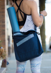The Lean On Set - Balance Bottle and Ujjaya Tote (Black or Blue Moon)