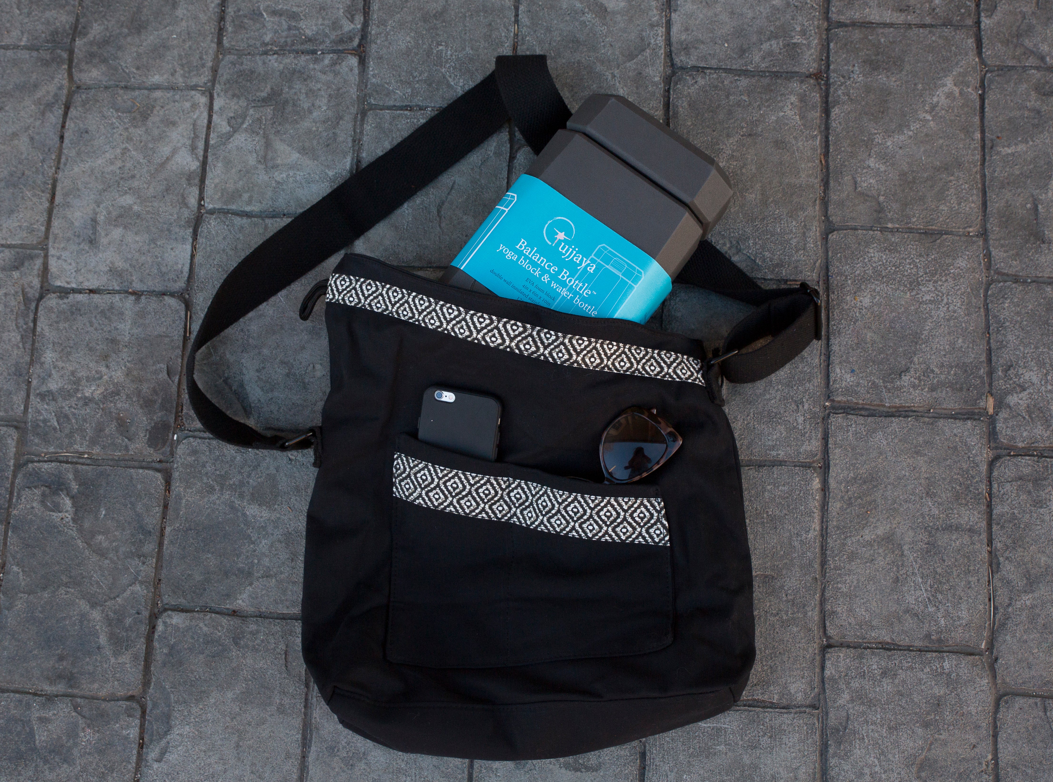 The Lean On Set - Balance Bottle and Ujjaya Tote (Black or Blue Moon)
